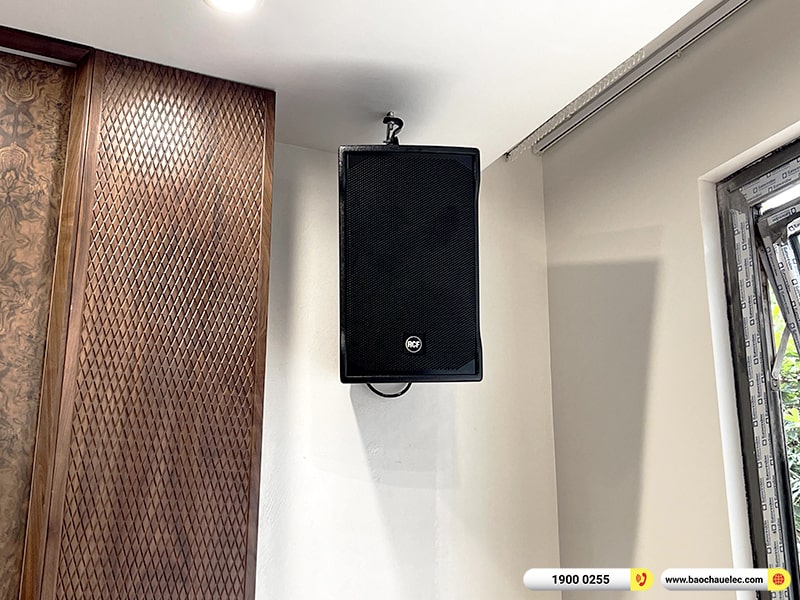 Lắp đặt dàn karaoke RCF 120tr cho anh Ý tại Hà Nội (RCF EMAX 3110 MK2, VM640A, BPA-6200, KX180A, W66 Plus, WB-5000S,…)