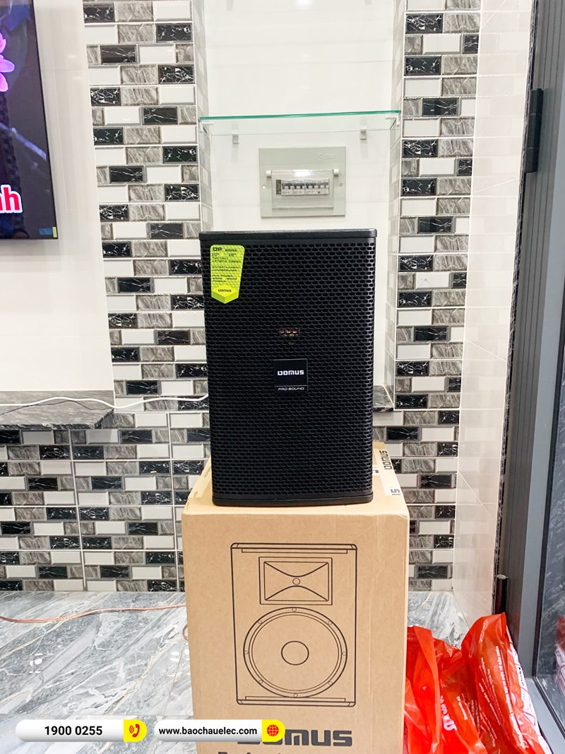 Lắp đặt dàn karaoke trị giá gần 30 triệu cho chị Trâm tại TPHCM (Domus DP6100 Max, VM620A, BKSound KX6, SW512C, U900 Plus X) 