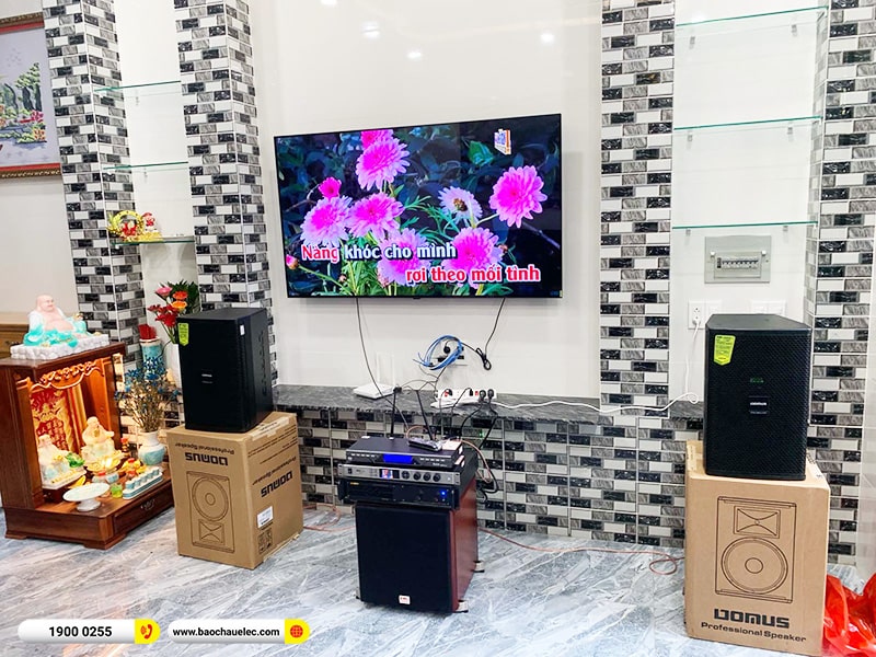 Lắp đặt dàn karaoke trị giá gần 30 triệu cho chị Trâm tại TPHCM (Domus DP6100 Max, VM620A, BKSound KX6, SW512C, U900 Plus X) 