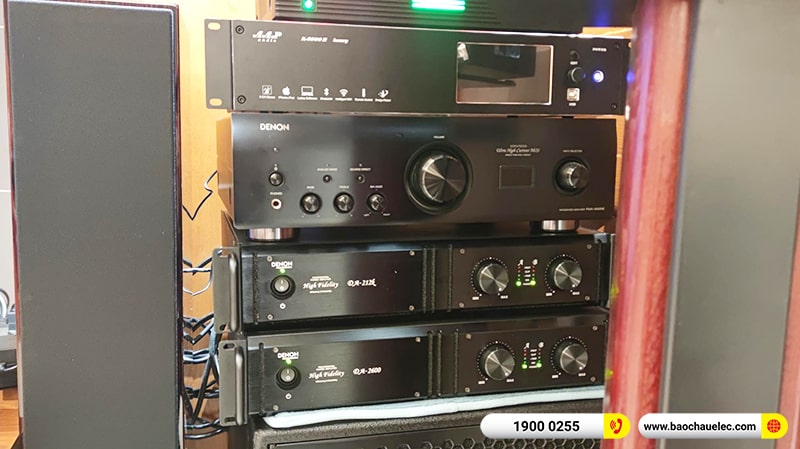 Lắp đặt dàn karaoke trị giá gần 180 triệu cho chú Quang tại TPHCM (RCF C3110-126, Denon DA-2600, Denon DA-212K, K900II Luxury, S8015II,…) 