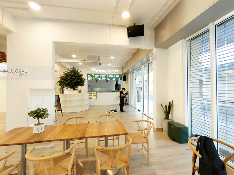 Lắp đặt hệ thống âm thanh quán Cafe Wings Coffee tại Quận 7 – TP HCM