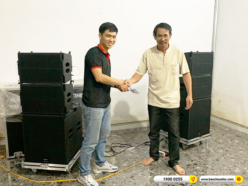 Lắp đặt dàn Line Array Temeisheng hơn 55tr cho anh Hậu tại Gia Lai (Temeisheng LT-15, BIK BJ-U100)