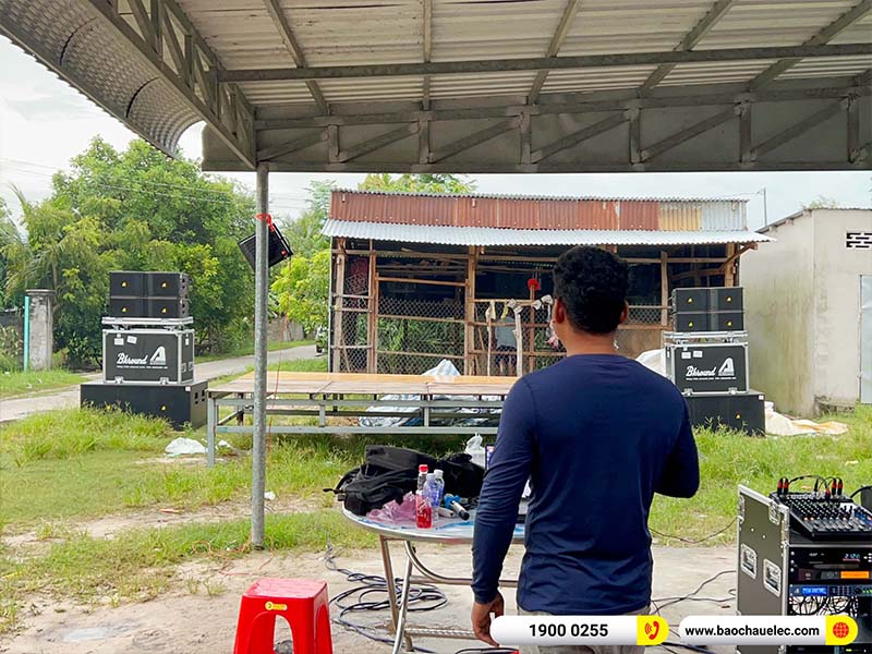 Lắp đặt dàn Line Array Actpro 111tr cho anh Chau Nak tại An Giang (Actpro KR210, Actpro KR28, FP10000, QD4.13, MG10XUF, DSP48,…)