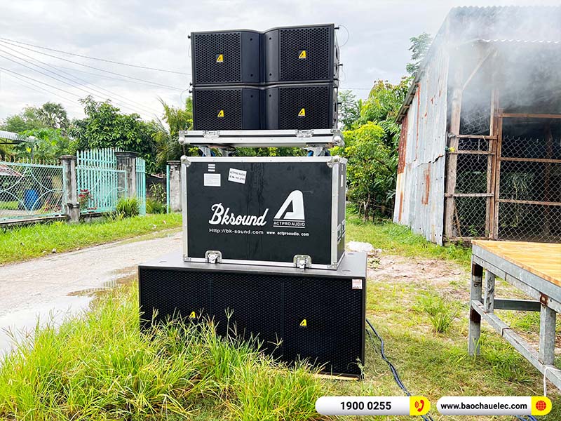 Lắp đặt dàn Line Array Actpro 111tr cho anh Chau Nak tại An Giang (Actpro KR210, Actpro KR28, FP10000, QD4.13, MG10XUF, DSP48,…)