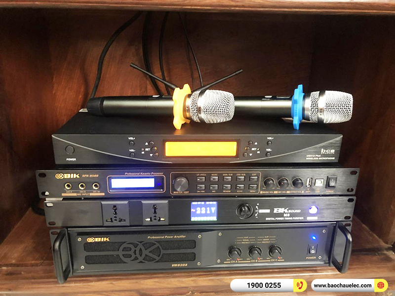 Lắp đặt dàn karaoke trị giá hơn 50 triệu cho anh Chính tại Bình Phước (Domus DP6150, VM830A, BPR-8500, BSP-W151, UGX12 Gold) 