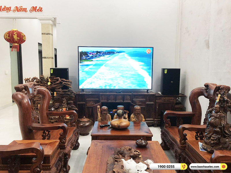 Lắp đặt dàn karaoke trị giá hơn 50 triệu cho anh Chính tại Bình Phước (Domus DP6150, VM830A, BPR-8500, BSP-W151, UGX12 Gold) 