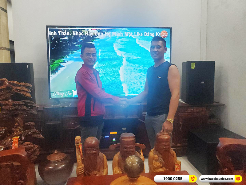 Lắp đặt dàn karaoke trị giá hơn 50 triệu cho anh Chính tại Bình Phước (Domus DP6150, VM830A, BPR-8500, BSP-W151, UGX12 Gold) 