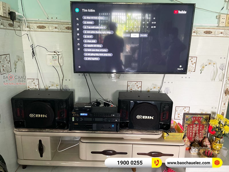 Dàn karaoke gia đình anh Đạt