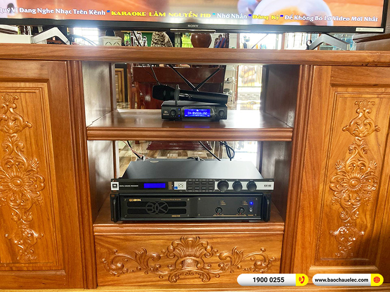 Lắp đặt dàn karaoke trị giá hơn 40 triệu cho anh Mỹ tại Bình Phước (JBL KI512, BIK VM620A, JBL KX180A, JBL VM300) 