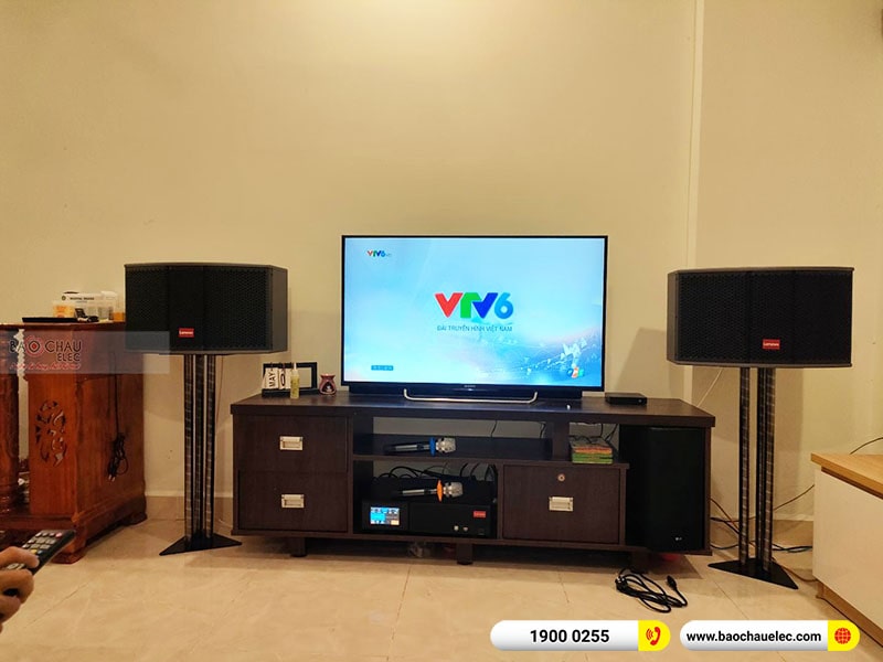 Dàn karaoke gia đình anh Trung 