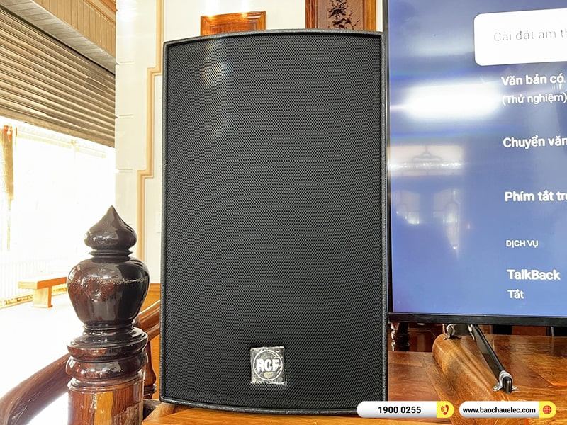 Lắp đặt d&agrave;n karaoke RCF 194tr cho b&aacute;c Thiết tại B&igrave;nh Phước (RCF C5215-99, Alto MP3350, Alt0 MP2750, K9900II Luxury, S8015LP,&hellip;) 