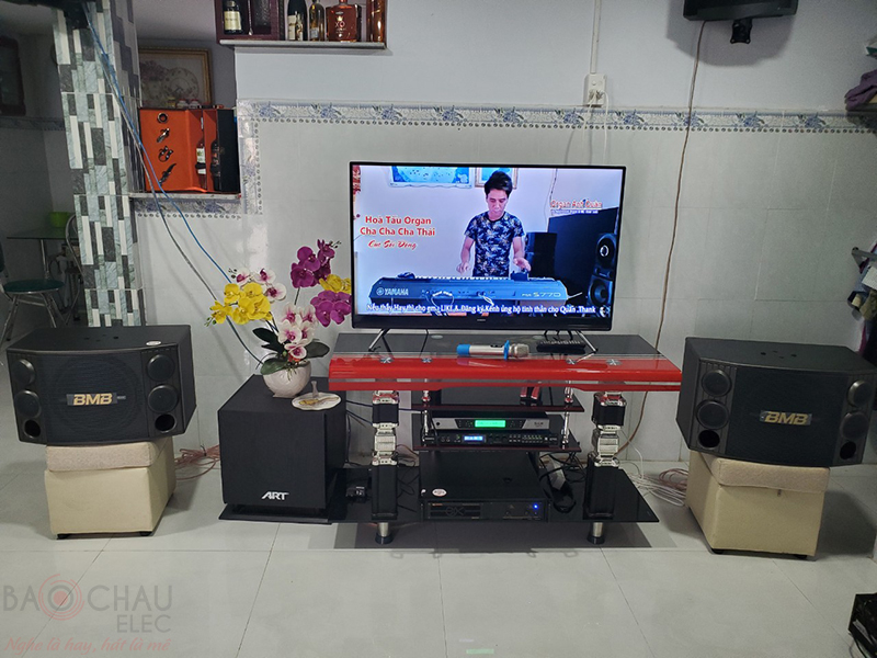 Lắp đặt dàn karaoke cho chị Hà tại Quận 9 h1