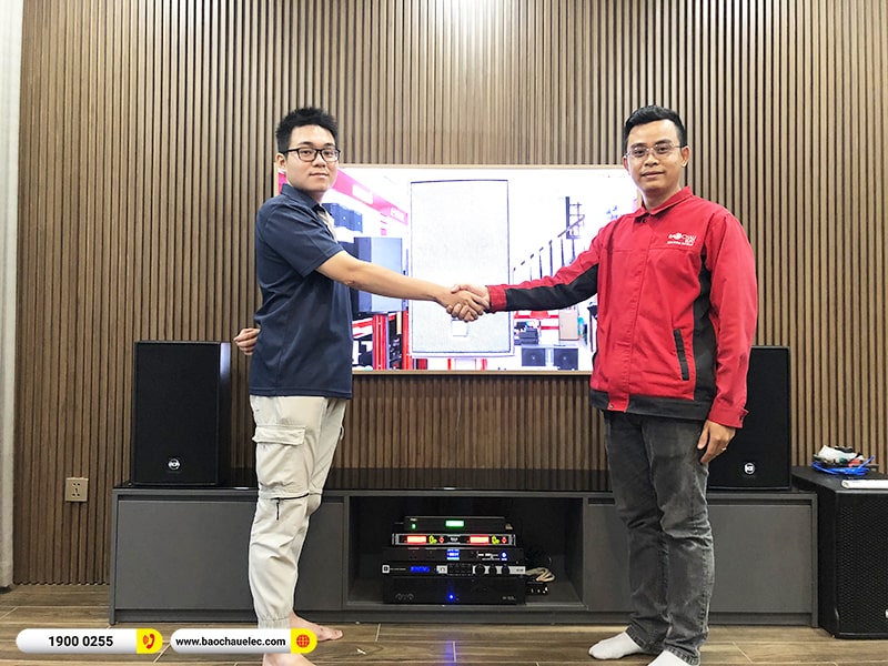 Lắp đặt dàn karaoke trị giá khoảng 135 triệu cho chị Trang tại TPHCM (RCF C3110-126, IPS 2.5K, KX180A, 702ASII, BCE VIP6000,…) 
