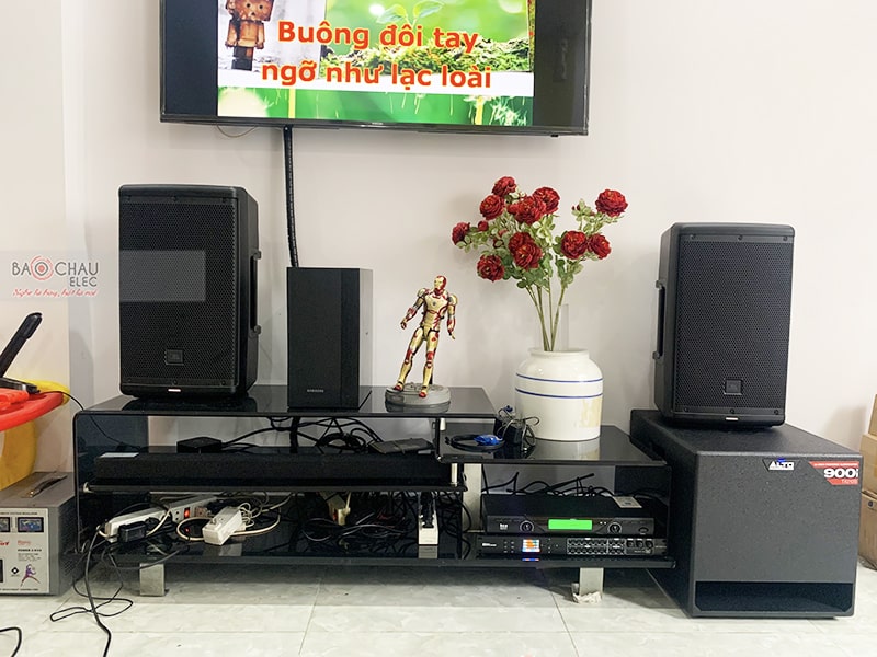 Lắp đặt dàn karaoke gia đình chị Ngân tại TP HCM