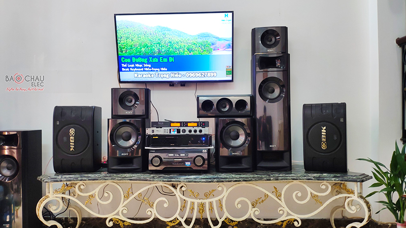 Dàn karaoke gia đình chị Sương h4