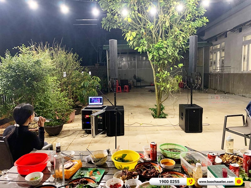 Lắp đặt dàn karaoke, loa RCF di động trị giá khoảng 150 triệu cho anh Truyền tại Lâm Đồng