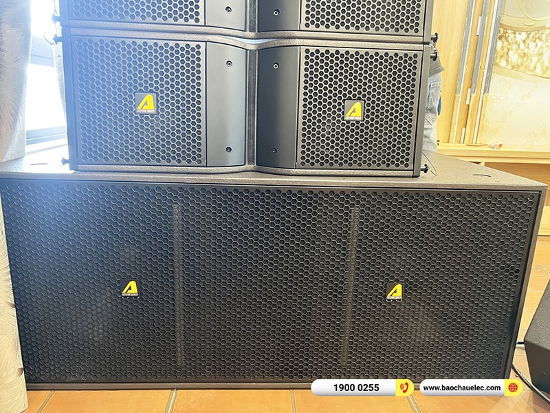 Lắp đặt dàn Line Array Actpro trị giá 180tr cho khách sạn tại Đà Lạt (Actpro KR210, Actpro KR28, FP10000Q, FP14000, MG12XU, DSP48,…) 