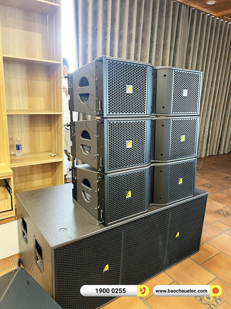 Lắp đặt dàn Line Array Actpro trị giá 180tr cho khách sạn tại Đà Lạt (Actpro KR210, Actpro KR28, FP10000Q, FP14000, MG12XU, DSP48,…) 
