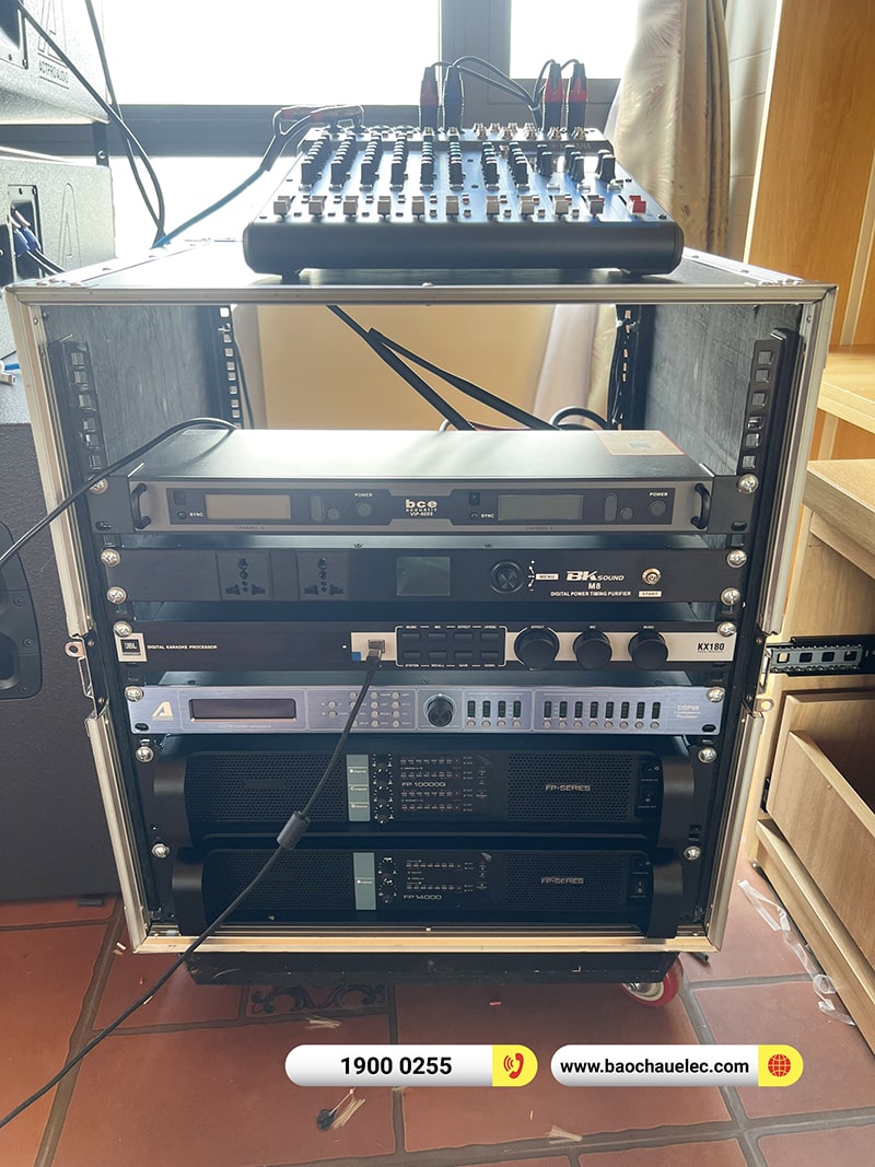 Lắp đặt dàn Line Array Actpro trị giá 180tr cho khách sạn tại Đà Lạt (Actpro KR210, Actpro KR28, FP10000Q, FP14000, MG12XU, DSP48,…) 