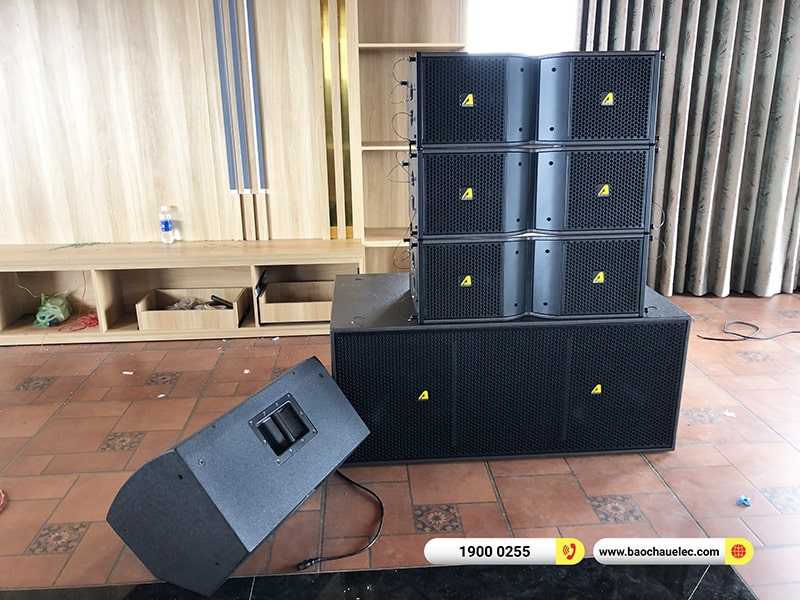 Lắp đặt dàn Line Array Actpro trị giá 180tr cho khách sạn tại Đà Lạt (Actpro KR210, Actpro KR28, FP10000Q, FP14000, MG12XU, DSP48,…) 