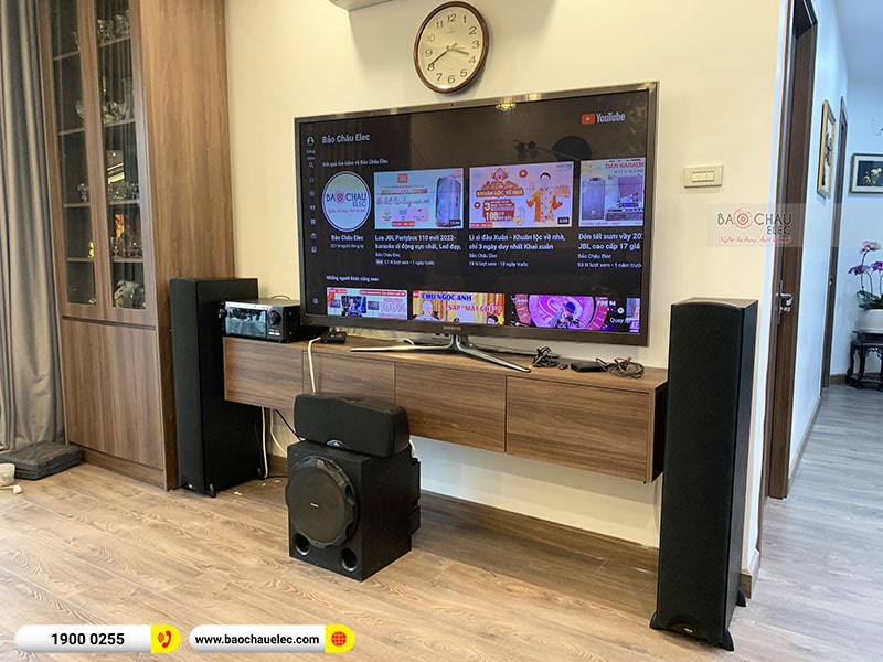 Lắp đặt dàn âm thanh 5.1 xem phim, nghe nhạc Klipsch cho chú Phú tại Hà Nội