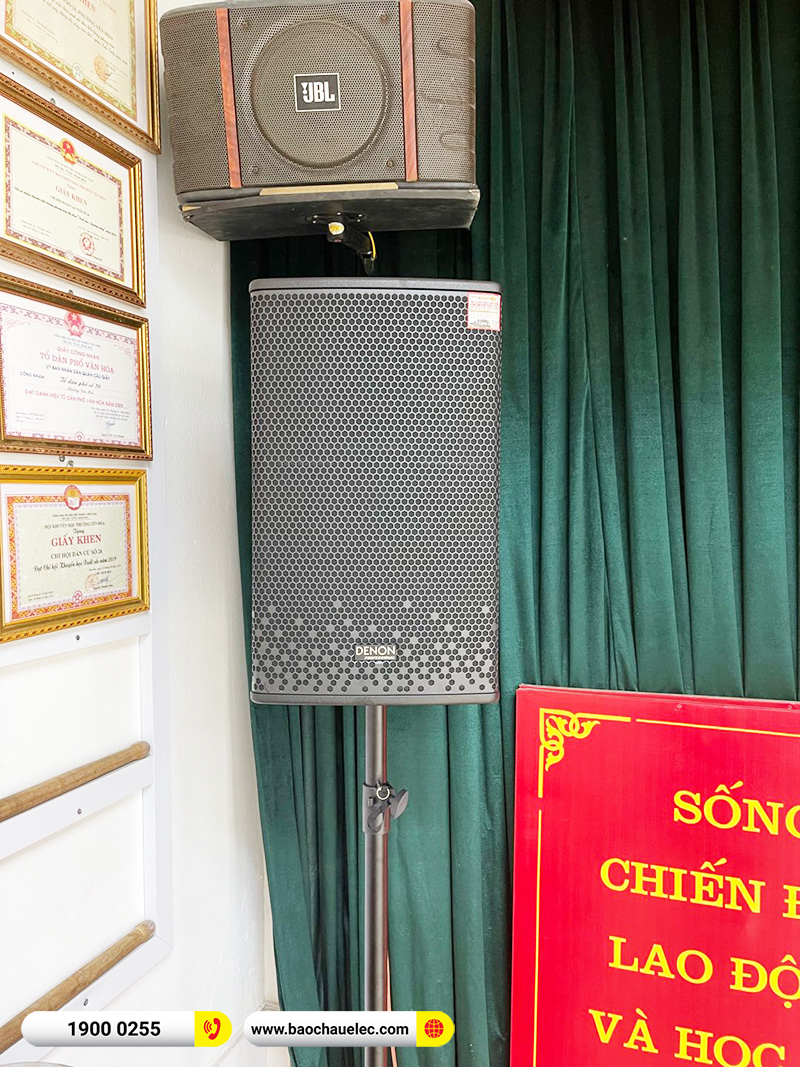 Lắp đặt dàn âm thanh hội trường cho Tổ dân phố tại Hà Nội (Denon DP-R212, CA-J602, X6 Luxury, U900 Plus X)