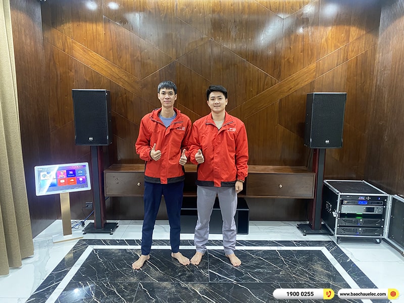 Lắp đặt dàn karaoke trị giá hơn 200 triệu cho anh Cương tại Hà Nội (RCF CMAX 4112, IPS 3700, K9900II Luxury, S8015LP, WB-5000,…) 