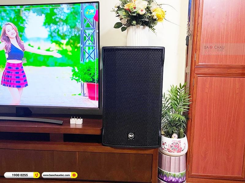 Lắp đặt dàn karaoke trị giá gần 160 triệu cho anh Đậu tại Hà Nội (RCF CMAX 4112, IPS 2700, AAP K9900II, RCF S8015II, JBL VM300, BKSound M8)