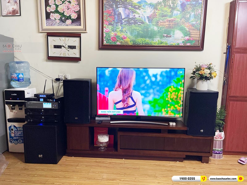 Lắp đặt dàn karaoke trị giá gần 160 triệu cho anh Đậu tại Hà Nội (RCF CMAX 4112, IPS 2700, AAP K9900II, RCF S8015II, JBL VM300, BKSound M8)
