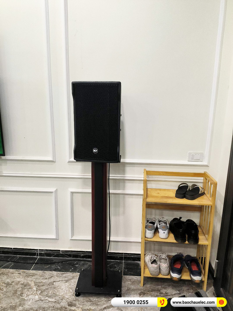 Lắp đặt dàn karaoke trị giá hơn 100 triệu cho anh Đông tại Hà Nội (RCF CMAX 4110, Xli2500, KX180A, Pasion 12SP, VM200)