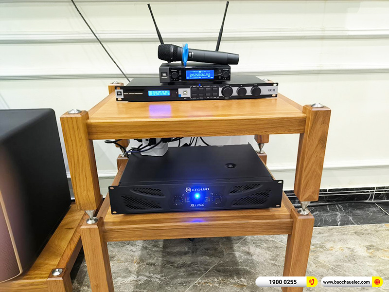 Lắp đặt dàn karaoke trị giá hơn 100 triệu cho anh Đông tại Hà Nội (RCF CMAX 4110, Xli2500, KX180A, Pasion 12SP, VM200)