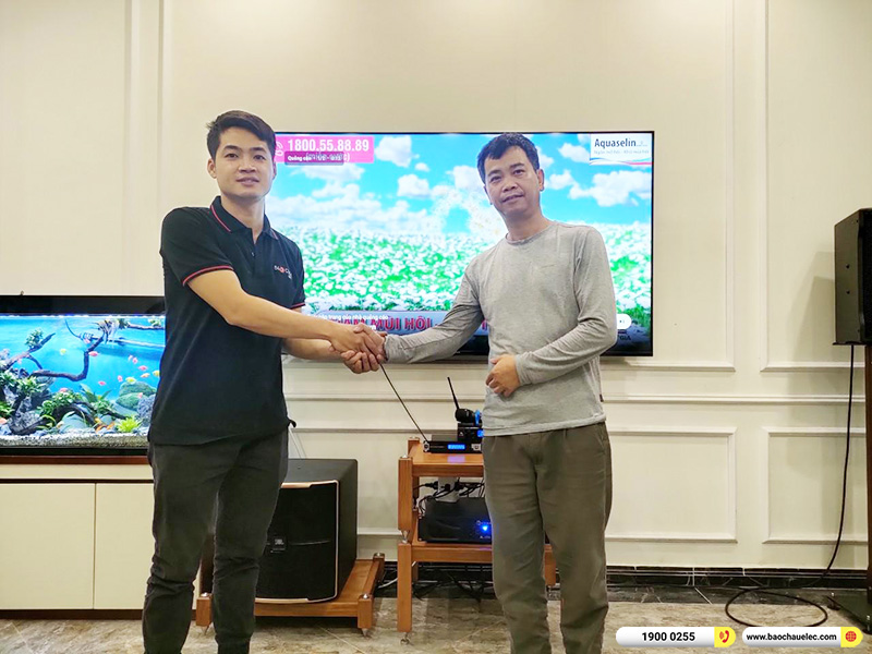 Lắp đặt dàn karaoke trị giá hơn 100 triệu cho anh Đông tại Hà Nội (RCF CMAX 4110, Xli2500, KX180A, Pasion 12SP, VM200)