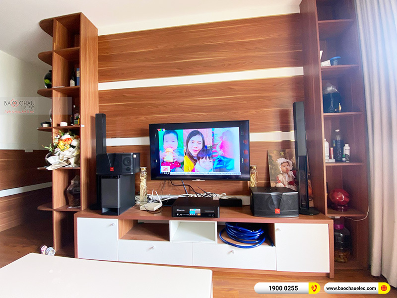 Lắp đặt d&agrave;n karaoke trị gi&aacute; gần 20 triệu cho anh Linh tại H&agrave; Nội (JBL CV1252T, BKSound DKA 5500) 