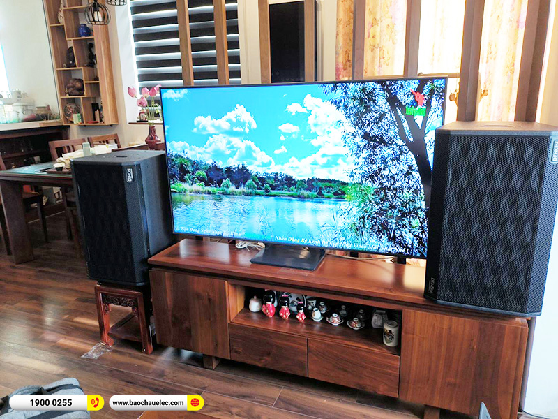 Lắp đặt dàn karaoke trị giá khoảng 40 triệu cho chú Sơn tại Hà Nội (Denon DP-R312, VM620A, X6 Luxury, SW612, BJ-U500) 