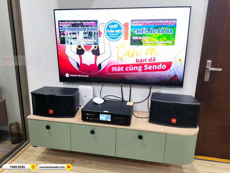 Lắp đặt dàn karaoke trị giá gần 20 triệu cho anh Trịnh tại Hà Nội (JBL CV1652T, BKSound DKA 5500) 