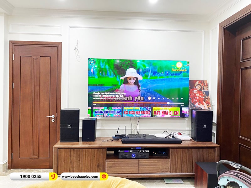 Lắp đặt d&agrave;n karaoke trị gi&aacute; gần 80 triệu cho chị C&uacute;c tại H&agrave; Nội