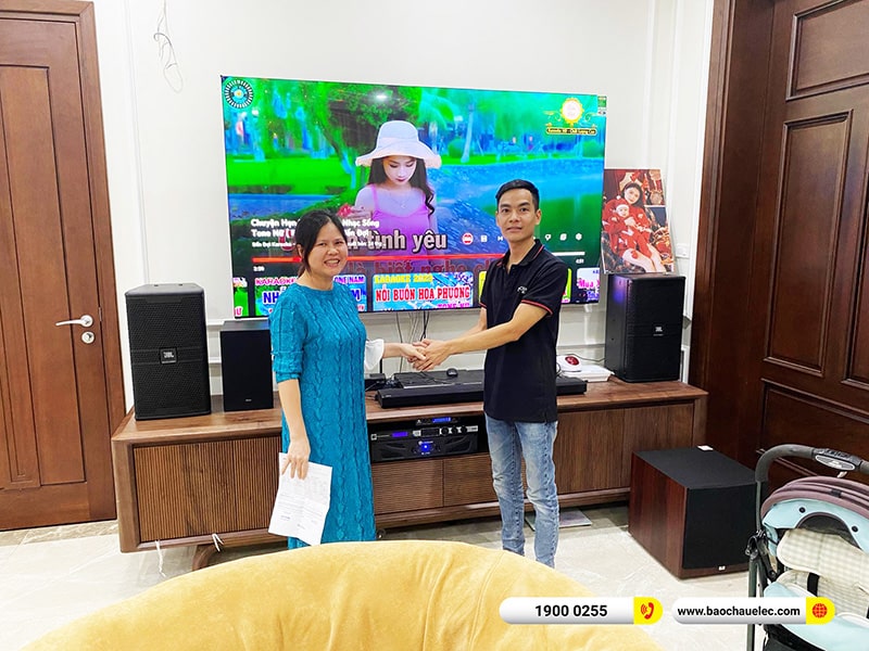 Lắp đặt dàn karaoke trị giá gần 80 triệu cho chị Cúc tại Hà Nội (JBL KP4010 G2, Crown Xli2500, KX180A, JBL A120P, JBL VM200)
