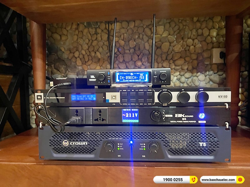 Lắp đặt dàn karaoke RCF gần 90tr cho chị Hà ở Chung cư Tràng An Hà Nội (RCF CMAX 4110, Crown T5, KX180A, Pasion 12SP, VM300, BKSound M8)
