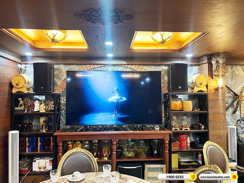 Lắp đặt dàn karaoke RCF gần 90tr cho chị Hà ở Chung cư Tràng An Hà Nội (RCF CMAX 4110, Crown T5, KX180A, Pasion 12SP, VM300, BKSound M8)