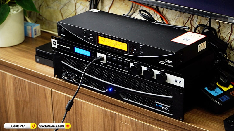 Lắp đặt dàn karaoke trị giá hơn 50 triệu cho chị Hạnh tại Hà Nội (BMB CSS 1210SE, APP MZ-86, KX180A, BJ-W25A, UGX12 Plus) 