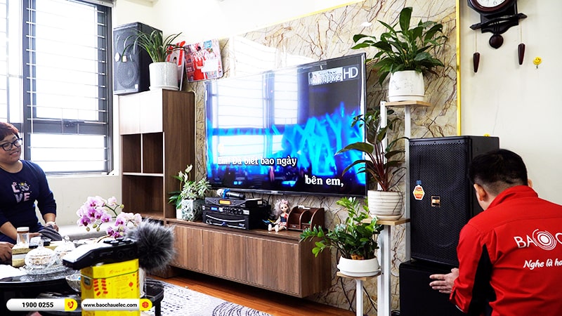 Lắp đặt dàn karaoke trị giá hơn 50 triệu cho chị Hạnh tại Hà Nội (BMB CSS 1210SE, APP MZ-86, KX180A, BJ-W25A, UGX12 Plus) 