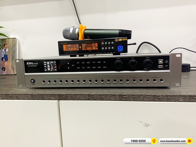 Lắp đặt dàn karaoke trị giá khoảng 20 triệu cho chị Thư tại Hà Nội (BIK BQ-S63, BKSound DP3600 New, BIK BJ-U100) 