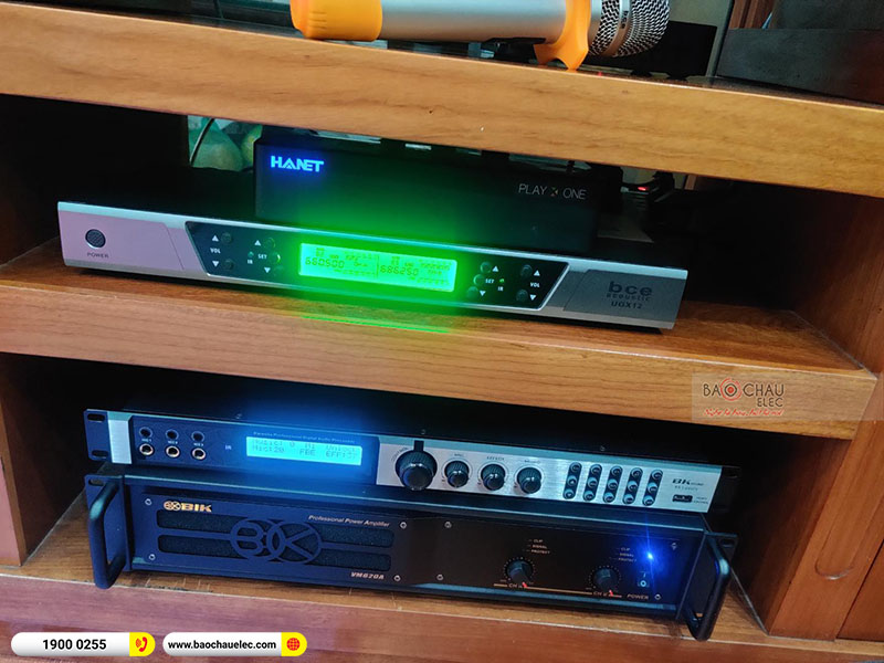 Lắp đặt dàn karaoke gia đình anh Minh tại Hà Nội