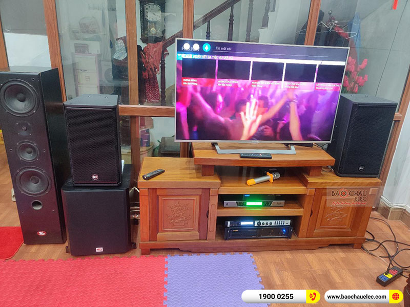 Lắp đặt d&agrave;n karaoke gia đ&igrave;nh anh Minh tại H&agrave; Nội
