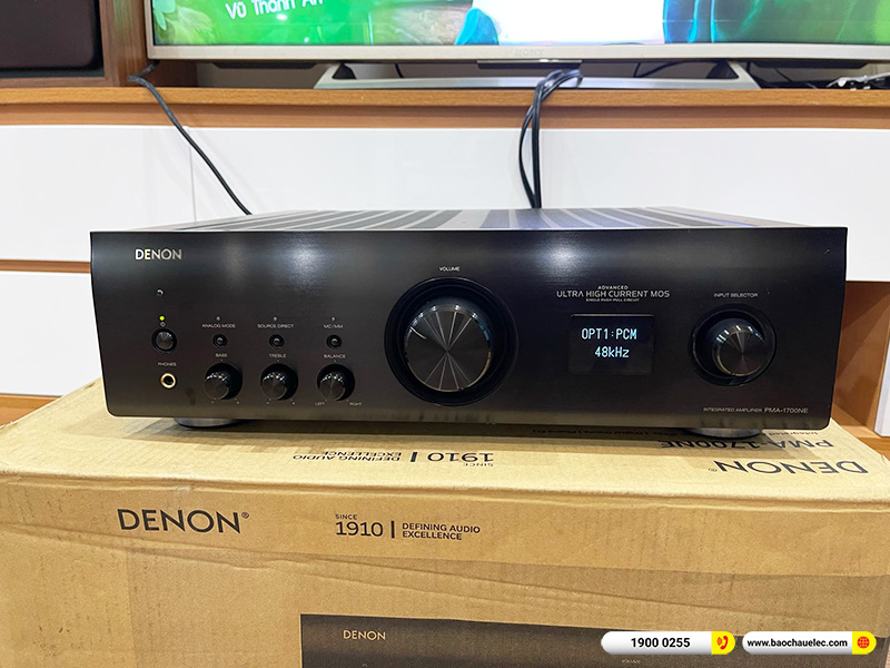 Lắp đặt d&agrave;n nghe nhạc trị gi&aacute; khoảng 1150 triệu cho anh Chung tại H&agrave; Nội (Tannoy Eaton, Denon PMA 1700NE) 