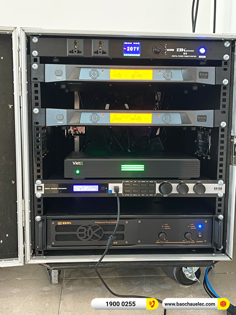 Lắp đặt âm thanh nhà ăn nhân viên khoảng 110 triệu Ngân hàng Argibank tại Hà Nội (JBL KP4012 G2, VM820A, KX180A, 12SP,…)