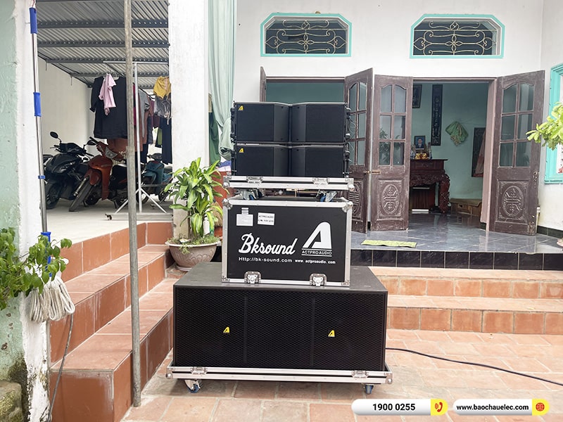 Lắp đặt dàn Line Array Actpro sự kiện, đám cưới trị giá 106tr cho anh Đại tại Hà Nội (Actpro KR208F, Actpro KR28, TD2.18, QD4.13, MG10XU, DSP48,…)
