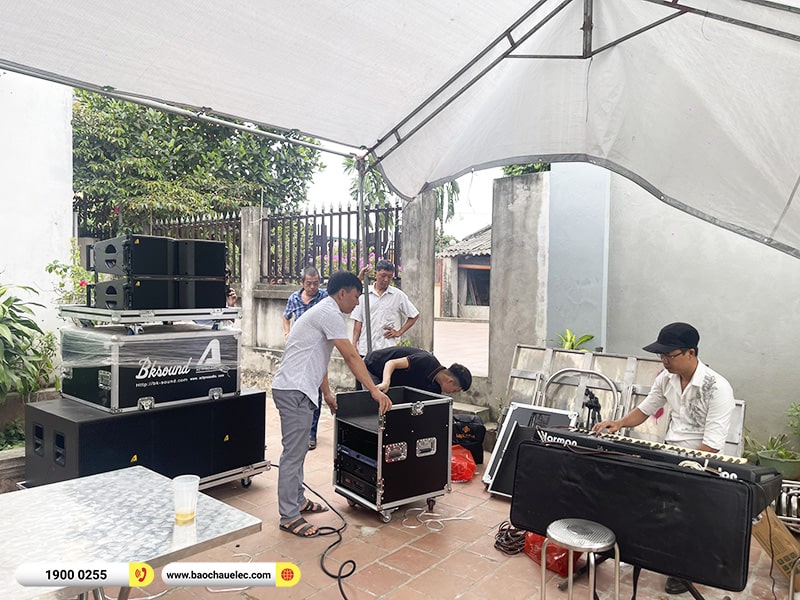Lắp đặt dàn Line Array Actpro sự kiện, đám cưới trị giá 106tr cho anh Đại tại Hà Nội (Actpro KR208F, Actpro KR28, TD2.18, QD4.13, MG10XU, DSP48,…)