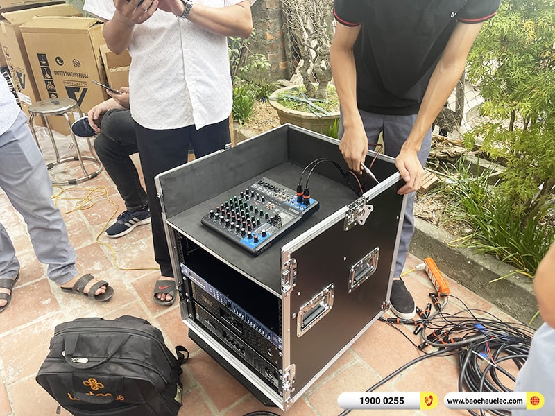Lắp đặt dàn Line Array Actpro sự kiện, đám cưới trị giá 106tr cho anh Đại tại Hà Nội (Actpro KR208F, Actpro KR28, TD2.18, QD4.13, MG10XU, DSP48,…)