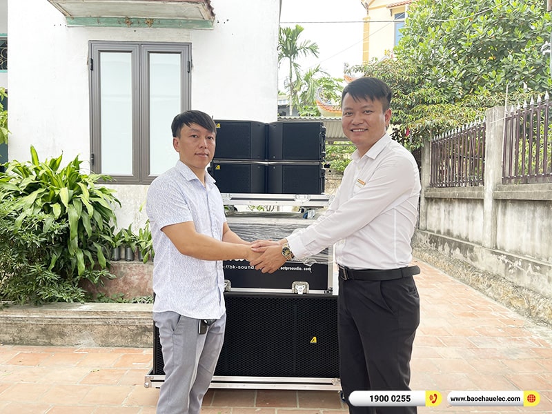 Lắp đặt dàn Line Array Actpro sự kiện, đám cưới trị giá 106tr cho anh Đại tại Hà Nội (Actpro KR208F, Actpro KR28, TD2.18, QD4.13, MG10XU, DSP48,…)